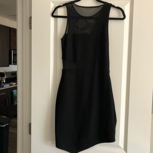 black mesh dress